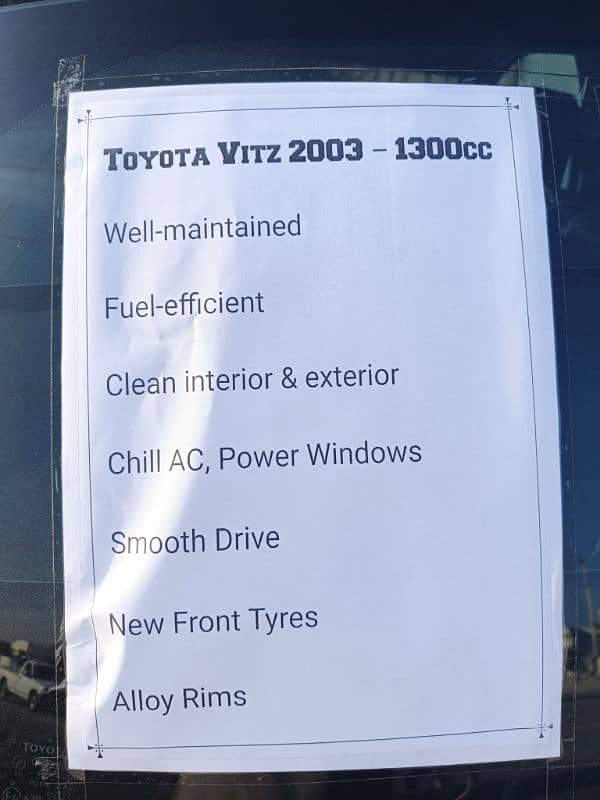 Toyota Vitz 2003 4