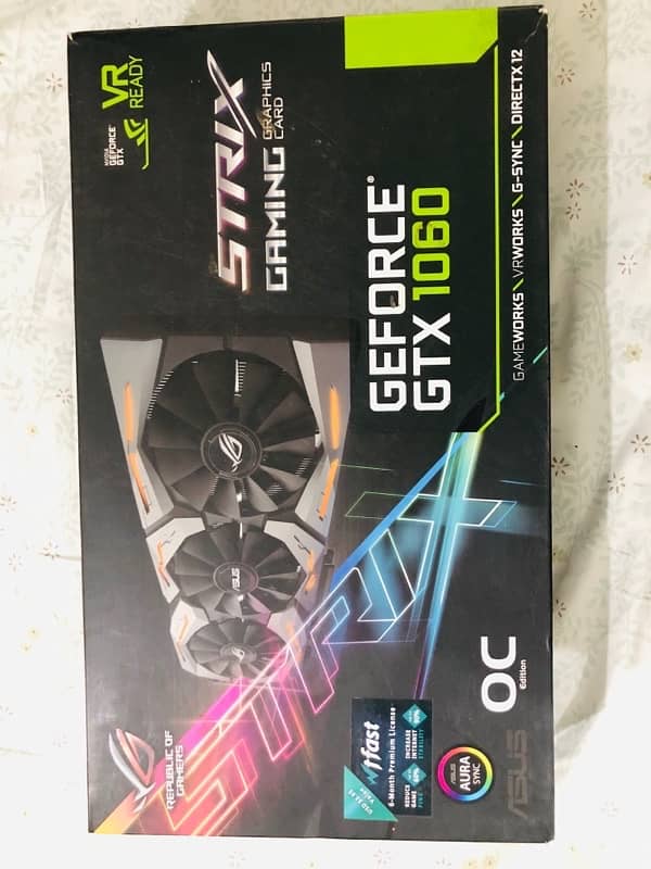 Asus ROG Strix 1060 6gb 0