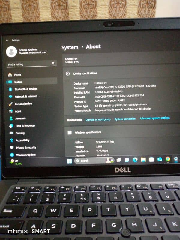 Dell Latitude 5400 core i5-8th gen 0