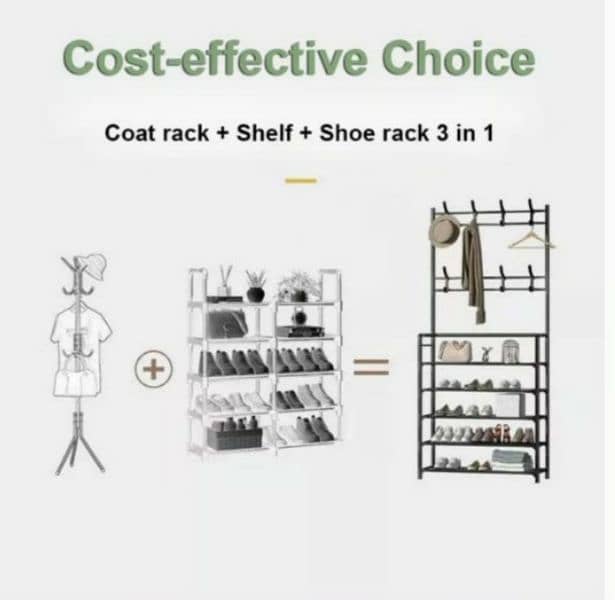 multifunctional coat and shoe rack 3