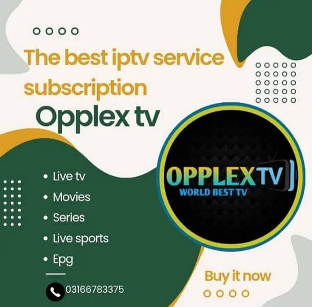 Opplex tv subscription are available. 0