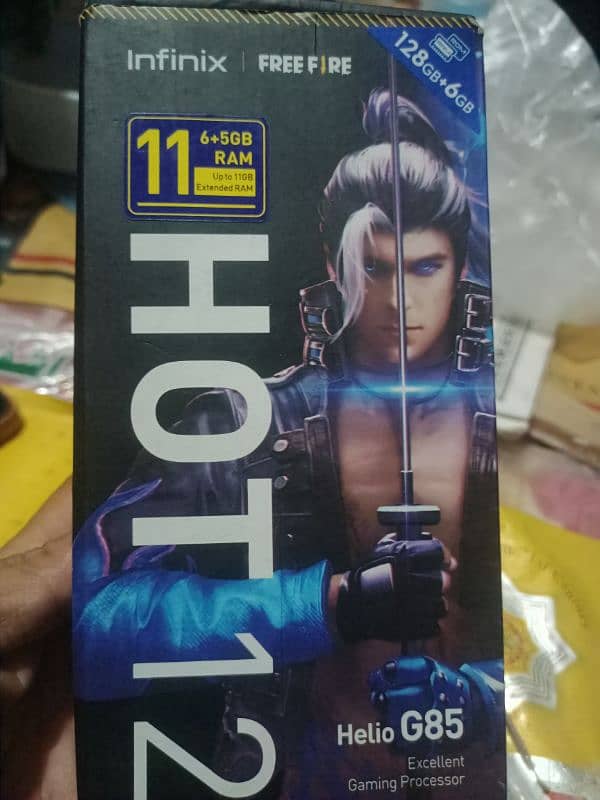 Infinix hot 12 6gp 128gp box change sath hai 5