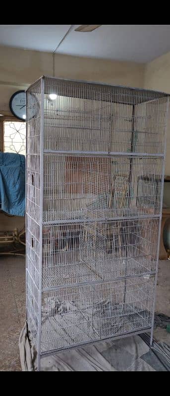 08 portions Cage with different birds 0