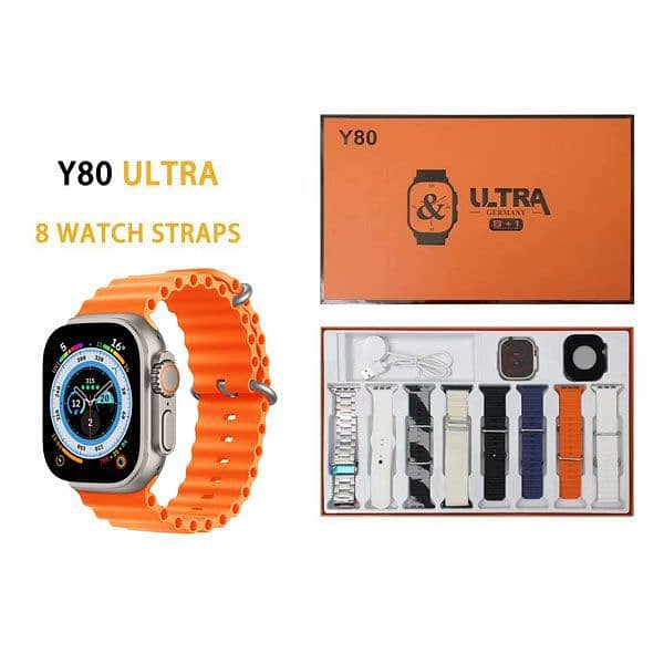 Y80 ULTRA Smart Watch Plus 8 strap with 2.02 inch high screen 0