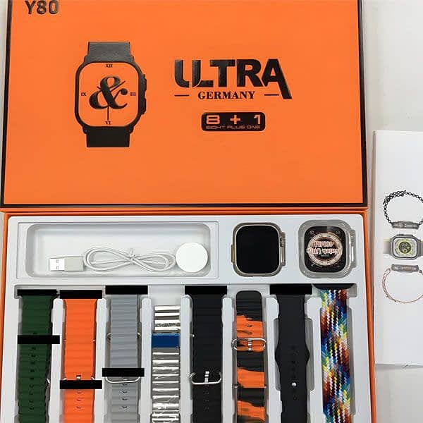 Y80 ULTRA Smart Watch Plus 8 strap with 2.02 inch high screen 2