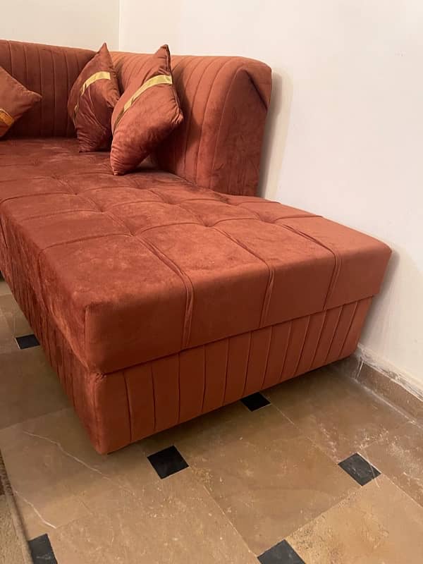 Branded 7 seater L shape sofa 1