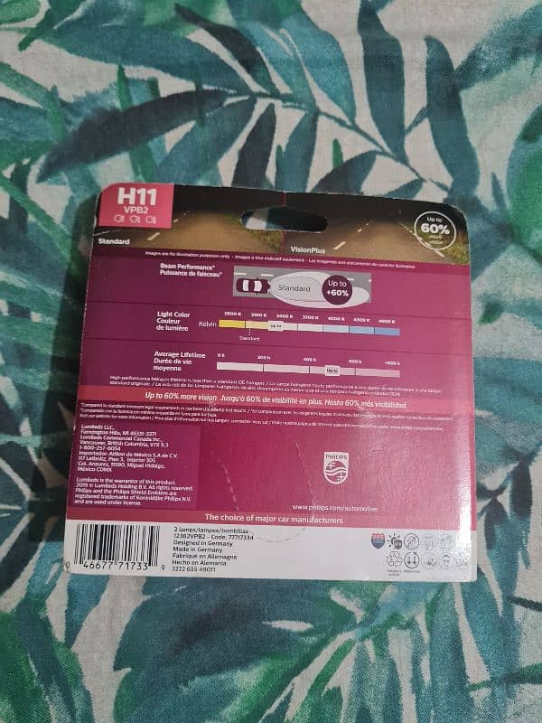 Philips H11 halogen car bulb pack of 2 original 1