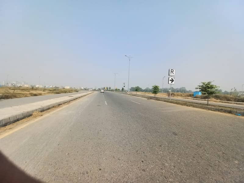 1-Kanal All Paid Possession Plot 120ft Road For Sale In DHA 9 Prism 10