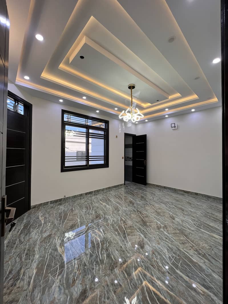 (CHANCE DEAL) 240 sq yards Brand New West Open lease Bungalow On Most Vip Location 40 feet road 25