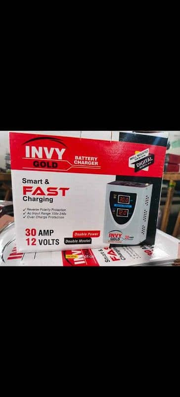 30amp INVY gold battery charger available hai holesale rate pr 2