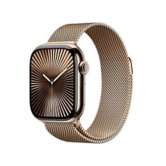 Apple Watch series 10 Gold Stainless Steel Milanese Loop 46mm