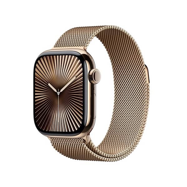 Apple Watch series 10 Gold Stainless Steel Milanese Loop 46mm 0