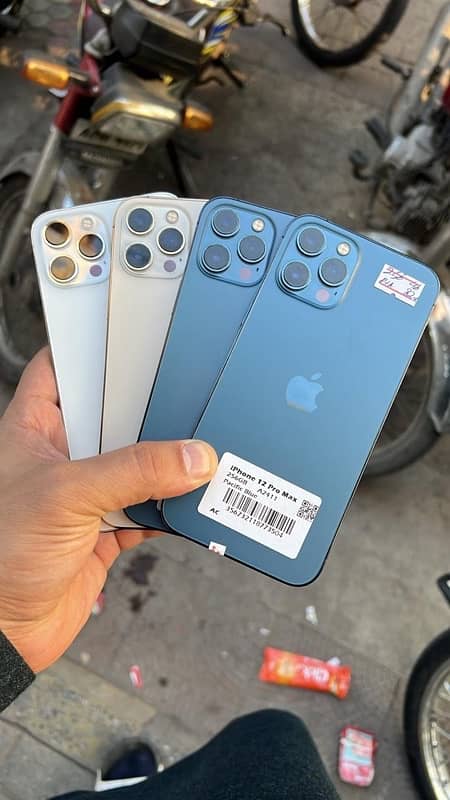 Iphone 14 pro 256gb PTA AND iphone 12 Pro max Pta waterpack 2