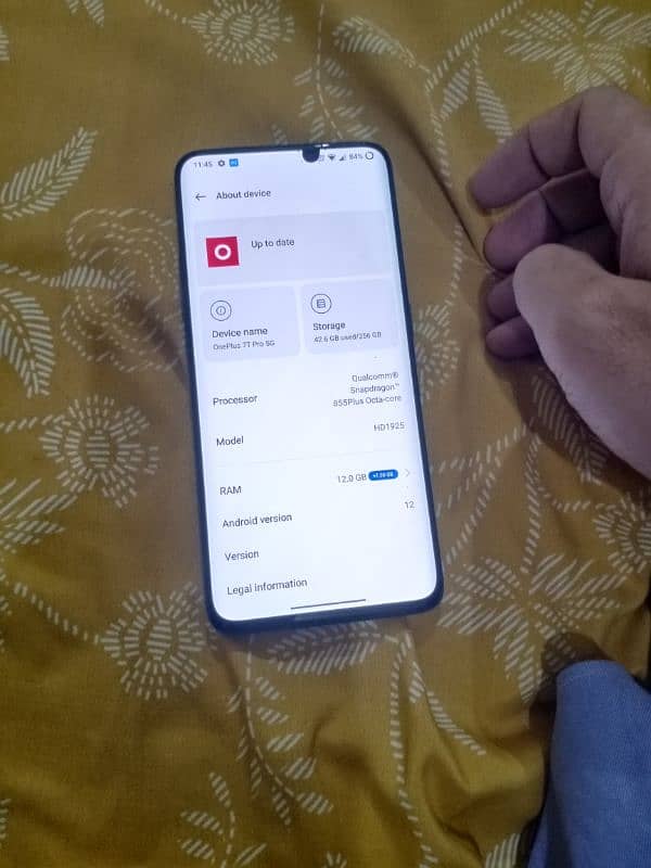 OnePlus 7t pro 5g MacLean edition pta approve 9