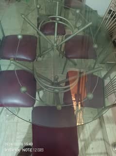 Dining Table For sale Top Glass Only upper wala sheesha Glass for sale