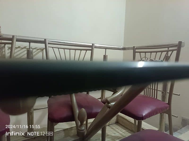 Dining Table For sale Top Glass Only upper wala sheesha Glass for sale 6