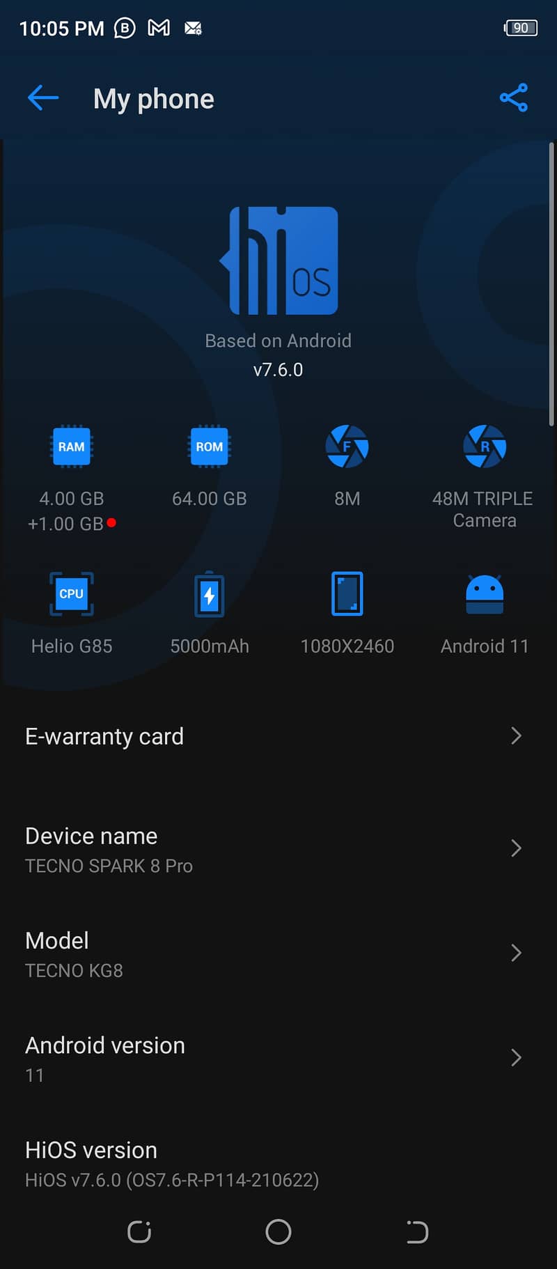 Tecno Spark 8 pro 1