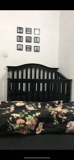 baby crib pure wood heavy material