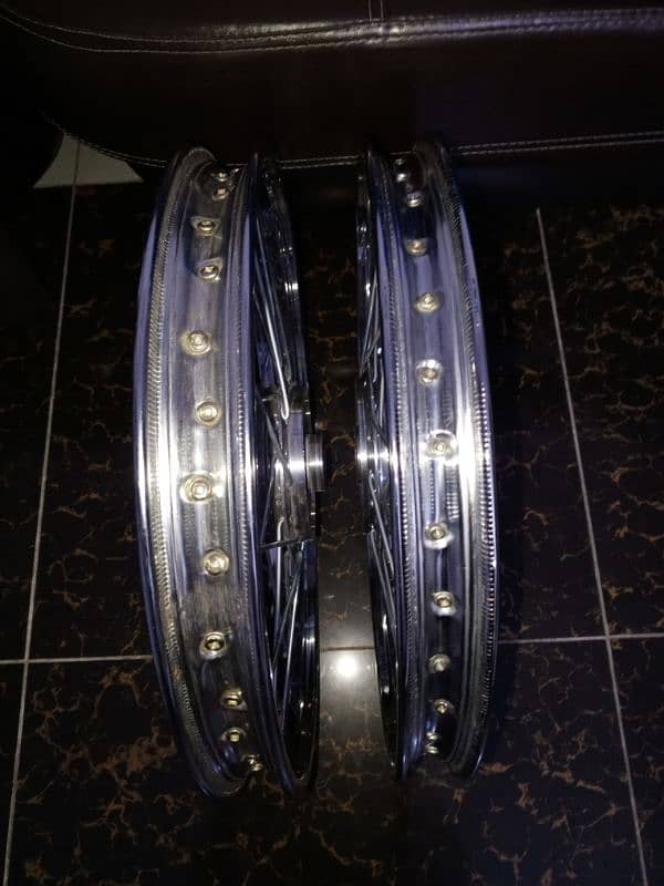 70cc bike rims set jori new 2024 Lahore china  bhar wala 2