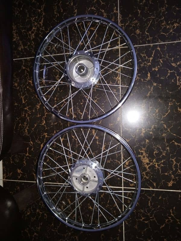 70cc bike rims set jori new 2024 Lahore china  bhar wala 4