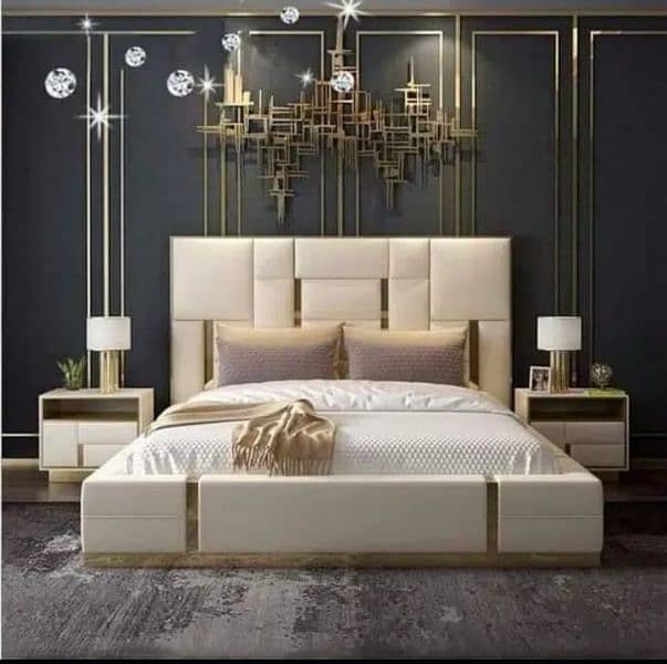 brand New elegant design King bed 0