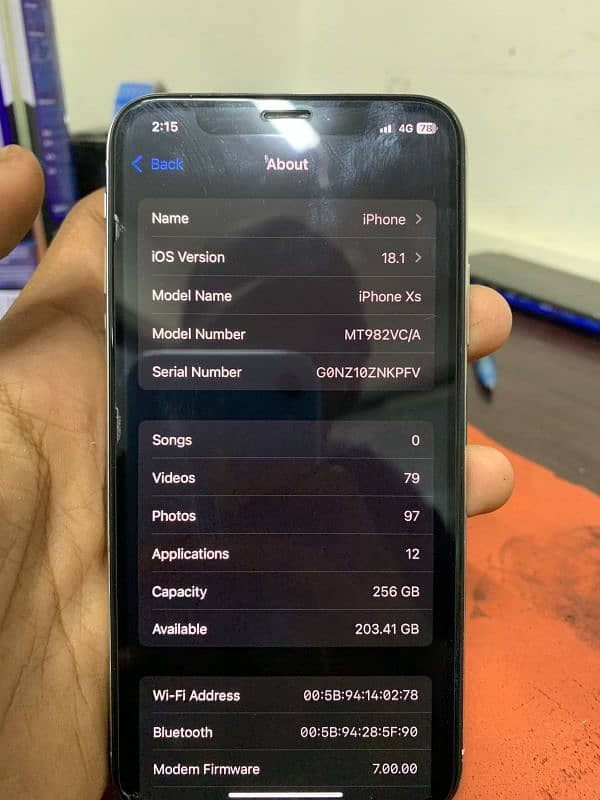 I PHONE XS 256GB FACTORY UNLOCK 0