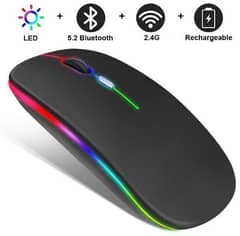 Wireless RGB silent click mouse