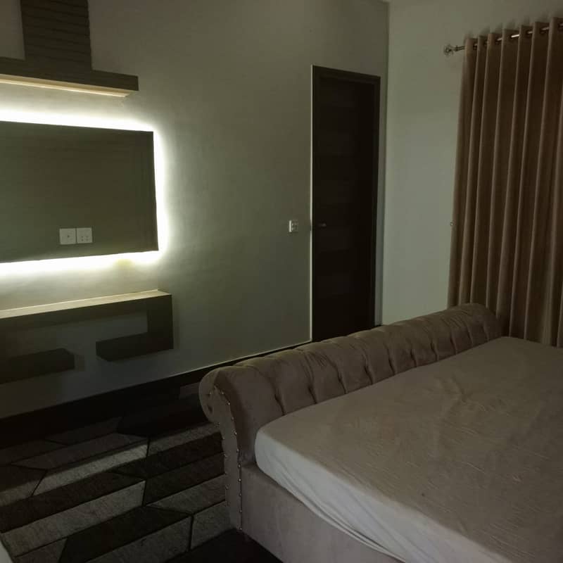 Ten Marla Furnished Upper Portion in Gulbahar Block Bahria Town Lahore 15