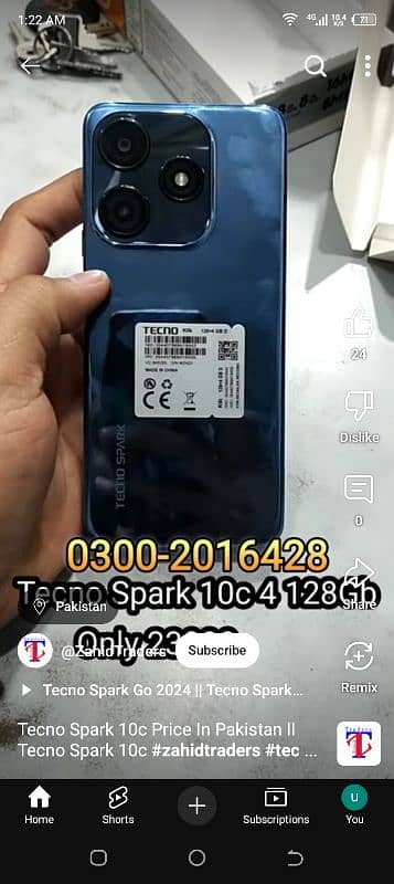 Tecno spark 10c 22k 1