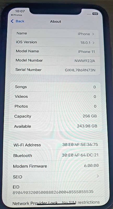 iPhone 11 256gb 1