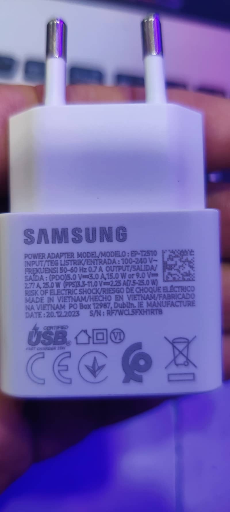 samsung 100% orignal 25watt guranted 3