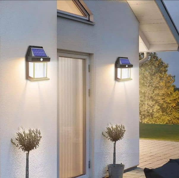 Solar Motion Sensor Outdoor Wall light 7