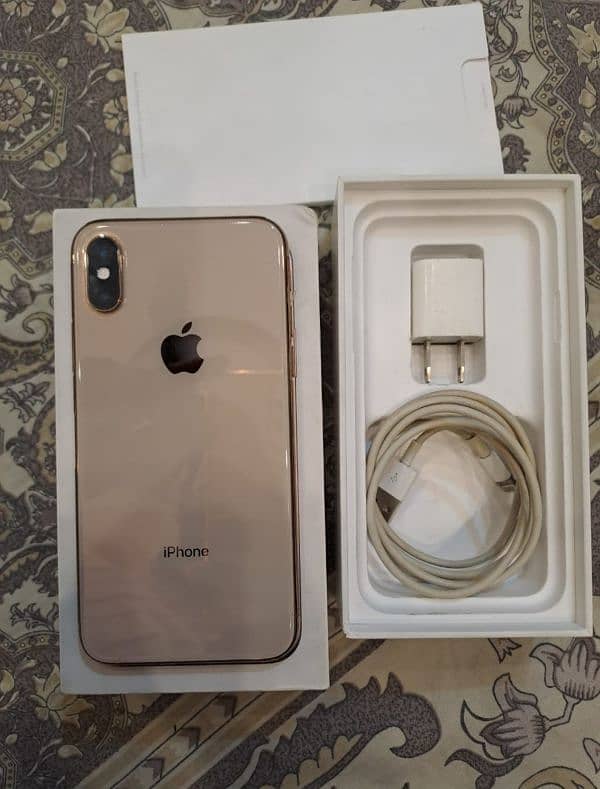 Iphone XS Gold Colour Original Box Official Dual Sim PTA Approve 10/10 15