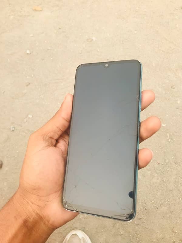 vivo s1 with box and original charger only glass crack 03164430181 wA 3