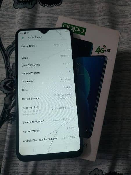 OppoF11 Mobile and Box Contact whatsap +92 319 2884227 6