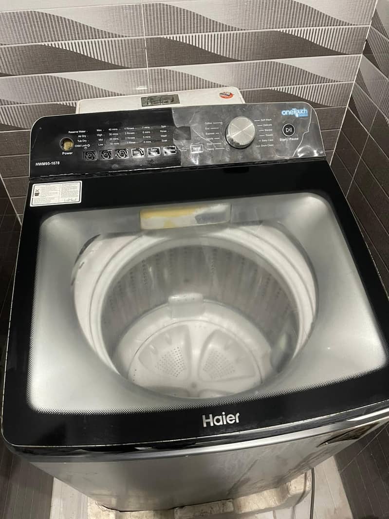 Haier Automatic Top Load HWM 95-1678 / 9.5 KG Fully Washing Machine 0