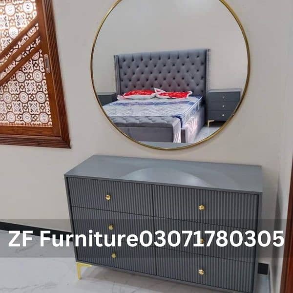 BedRoom Furniture | Bedset | Wardrobe | Dressing Table | side table 9