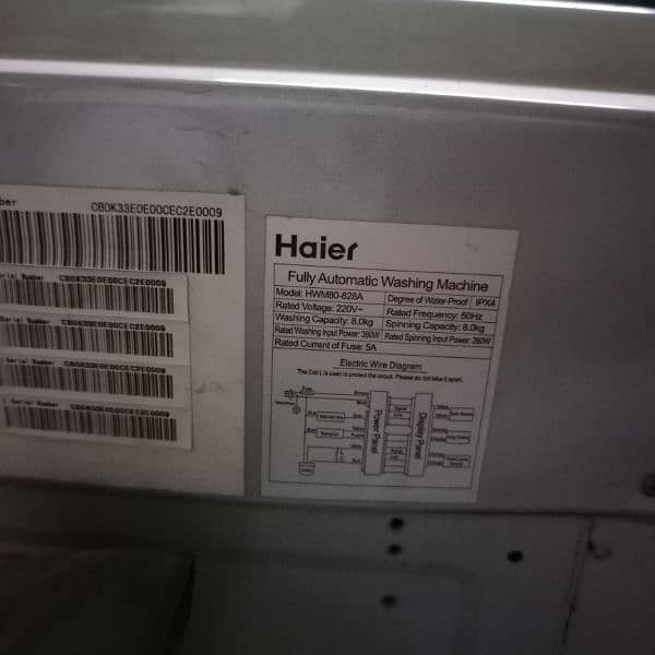 Haier automatic washing machine for sale 8kg top load 2