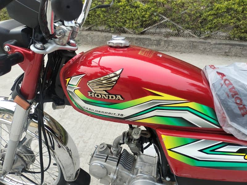 Honda CD70 model 2023 Rawalpindi number 03341511728 4