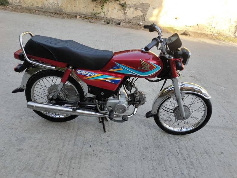 Honda CD70 model 2019 Rawalpindi number 03341511728 4