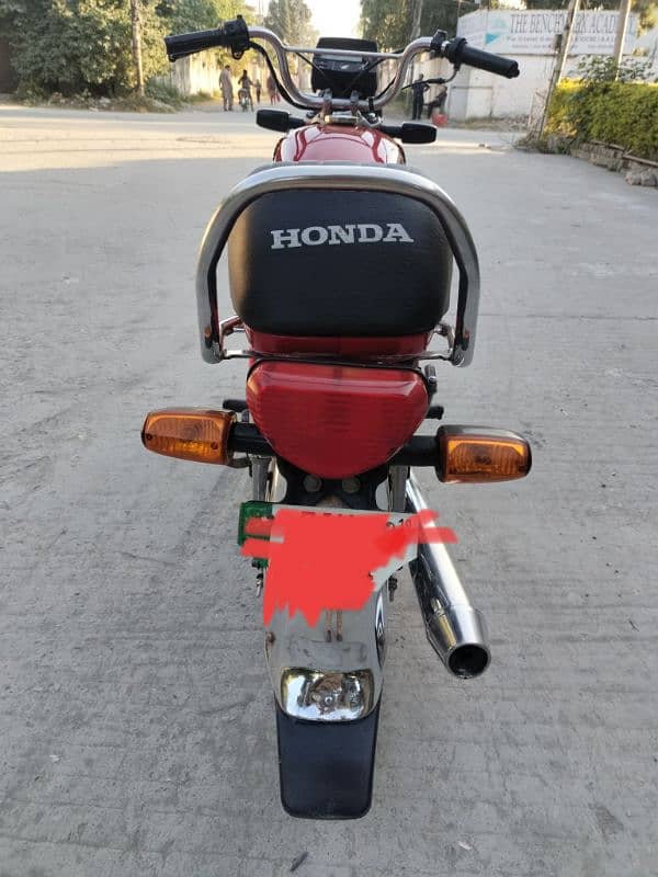 Honda CD70 model 2019 Rawalpindi number 03341511728 5