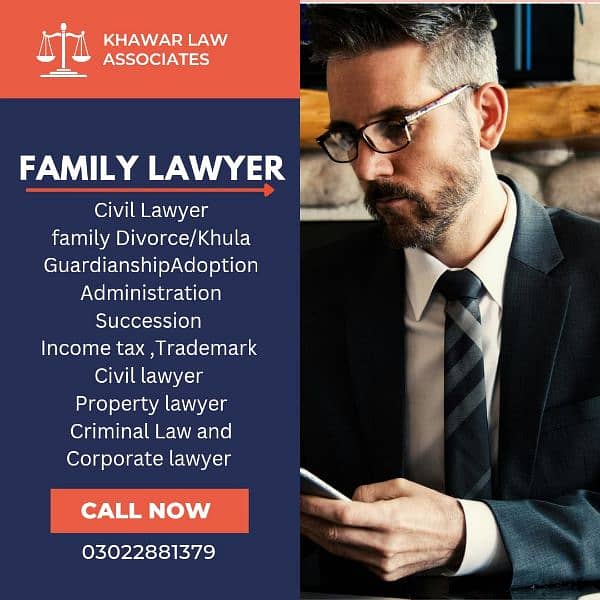 Family lawyer Khula Divorce Guardianship Property law matters 0