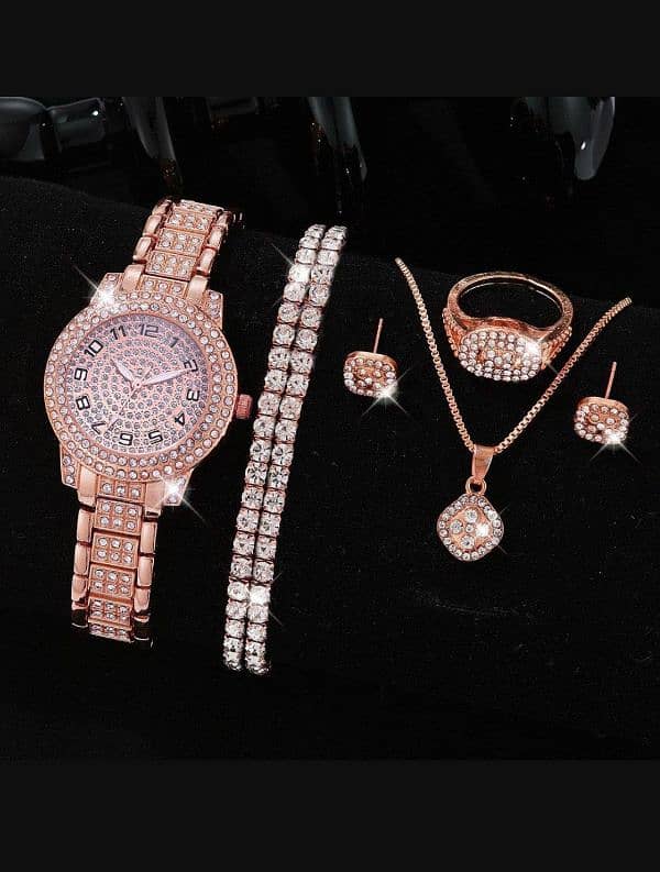 Women's diamond Watch set 1