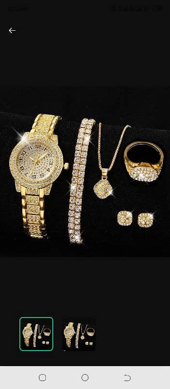 Women's diamond Watch set 2