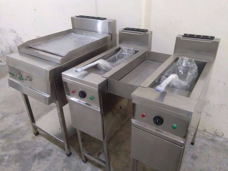 New Commercial Kitchen Ss Table hood Sink fryer hotplate Restaurant 3