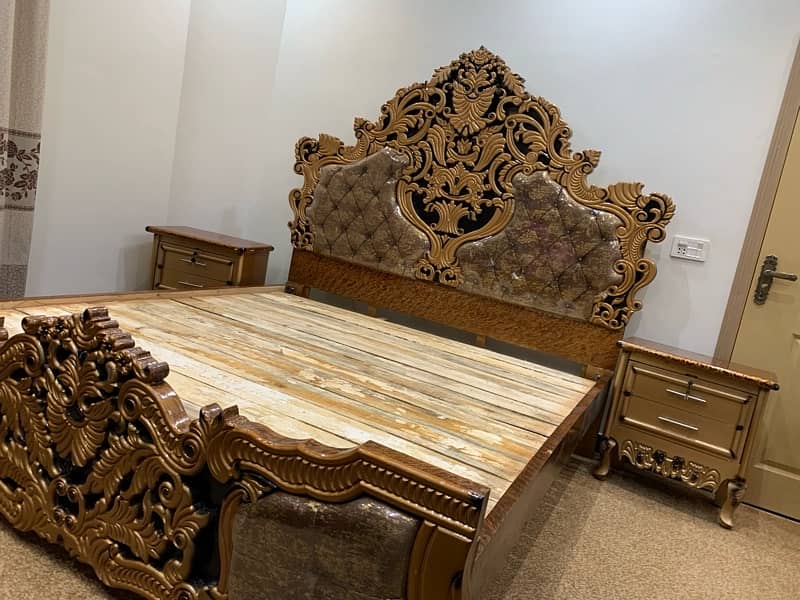 carving Bed set New Not used without Mattris (Just call me dnt sms) 6