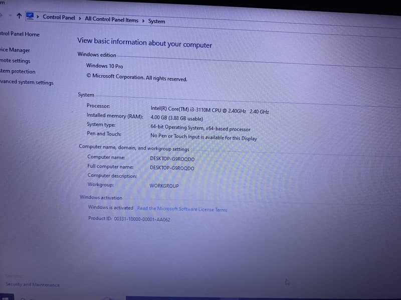 HP probook 6470b core i3 4