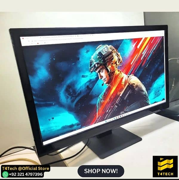 GAMING 27" INCH 2K LED MONITOR, 16:9 WQHD IPS LCD HDMI, DP, DVI, VGA 4