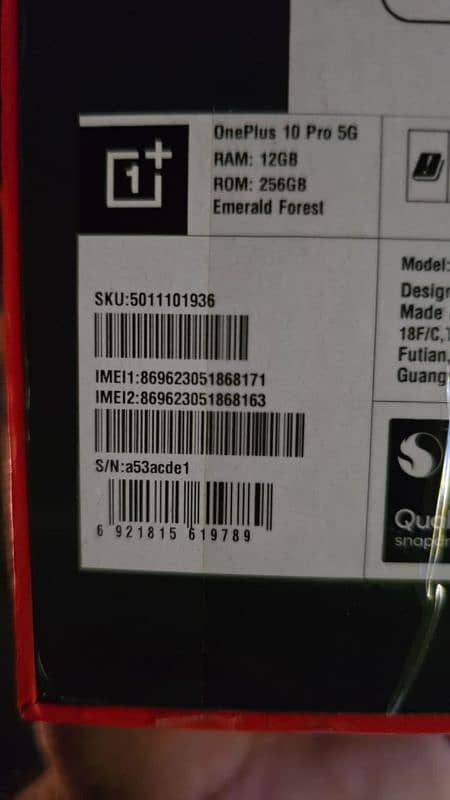 OnePlus 10Pro 256GB Non PTA 16