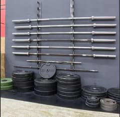 Commercial Gym Rod Stand|Barbell Bars|Weight Plates|Dumbbells|